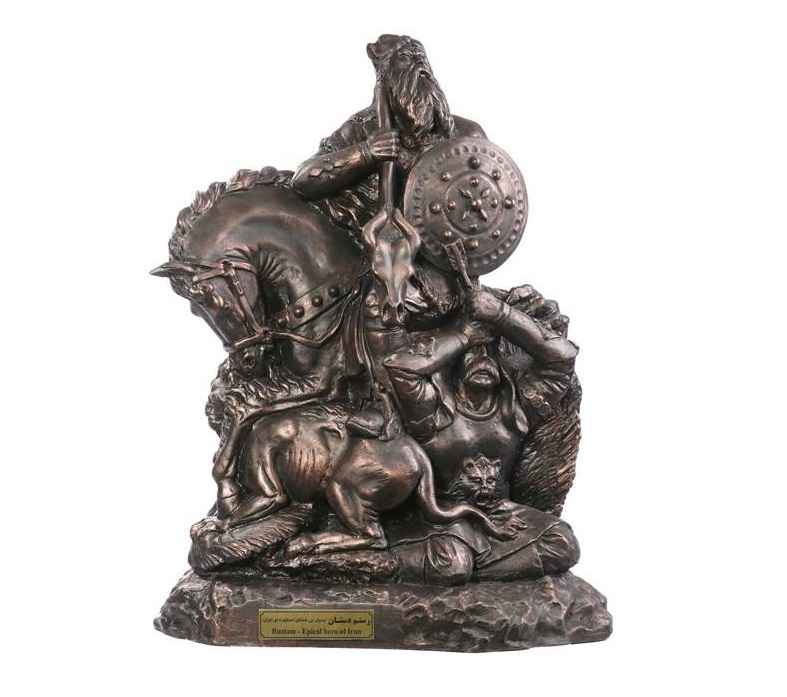 鲁斯塔姆与埃斯凡迪亚尔雕塑 – 传奇英雄