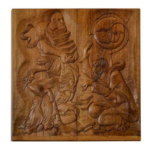 Main image of 木雕西洋双陆棋盘——波斯文化遗产 凯亚姆（Khayyam）酒杯主题手工制作