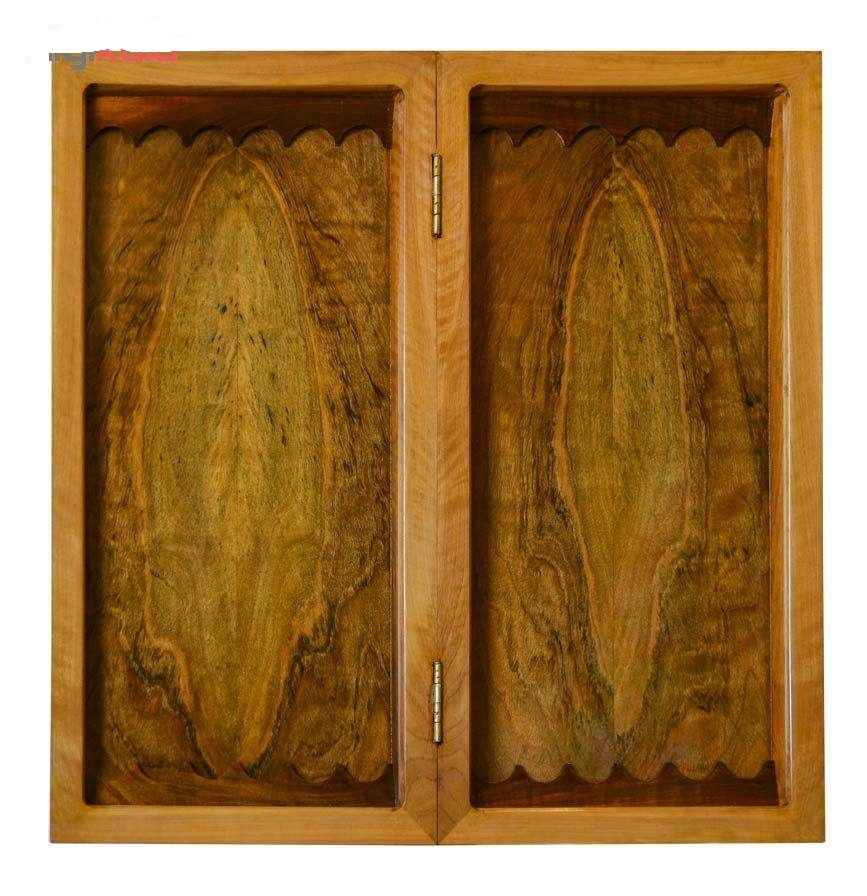 木雕西洋双陆棋盘——波斯文化遗产 凯亚姆（Khayyam）酒杯主题手工制作