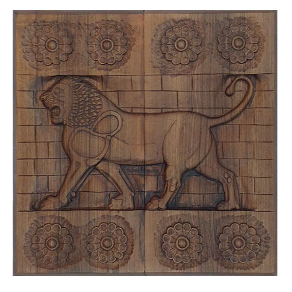Main image of 木雕西洋双陆棋盘——波斯文化遗产狮子主题手工制作
