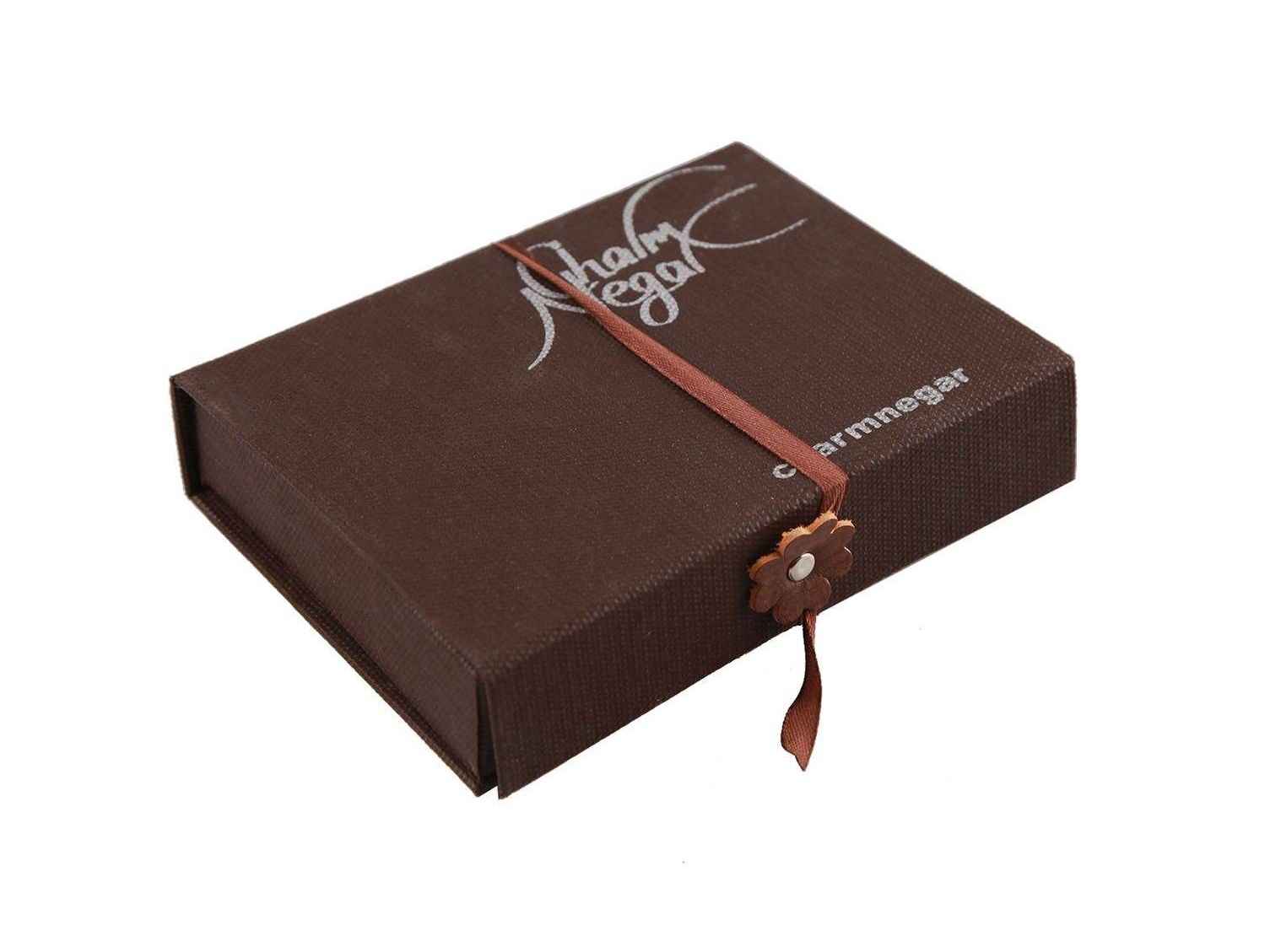 波斯皮革男士对折钱包 – Achaemenid 设计