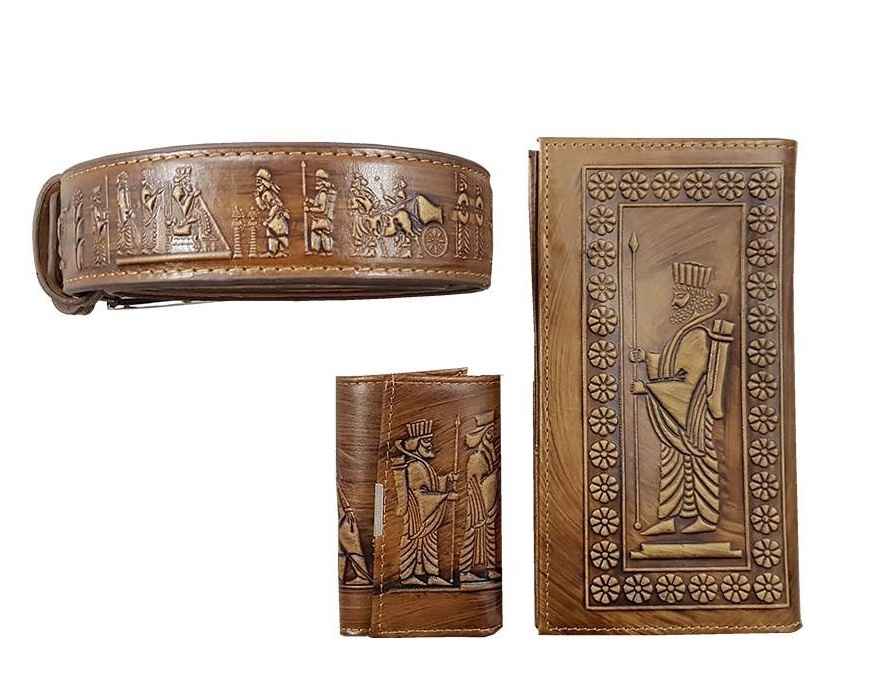 Main image of 珍藏波斯工艺钱包、钥匙扣及卡片夹礼品套装