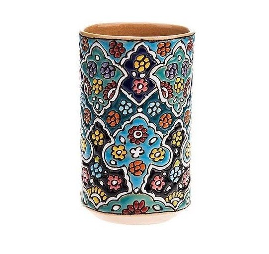 Main image of 陶瓷笔筒 – Minakari 珐琅，Hirad 风格