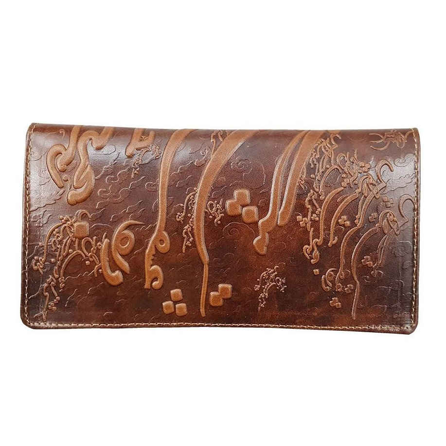Main image of 波斯皮革女士长款钱包 – Love Poem 款