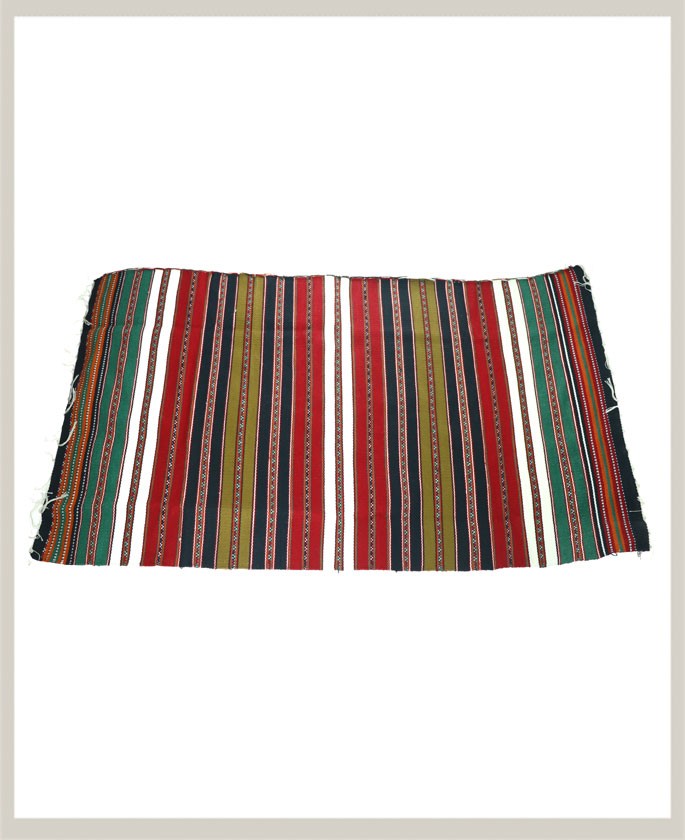 正宗波斯 Jajim 平织条纹地毯 部落风