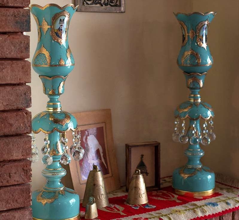 珐琅波斯水晶灯 – 传统郁金香造型