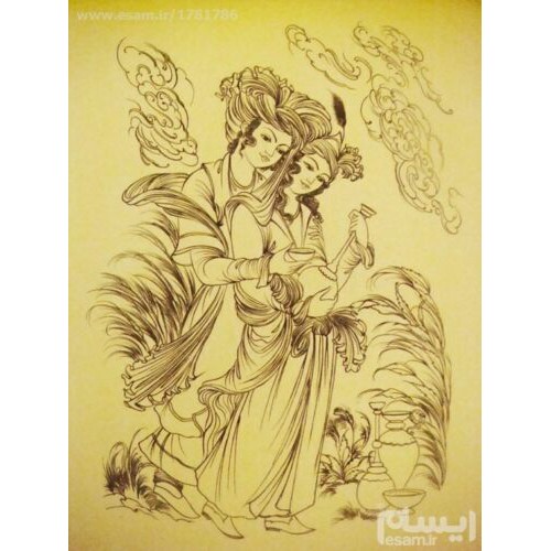 Main image of 原创波斯细密画：水粉与水彩画 – Layla与Majnun