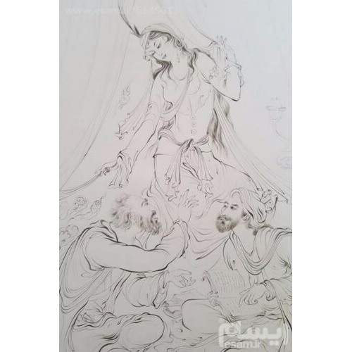 原创波斯细密画:水彩画 – 鲁米与Shams