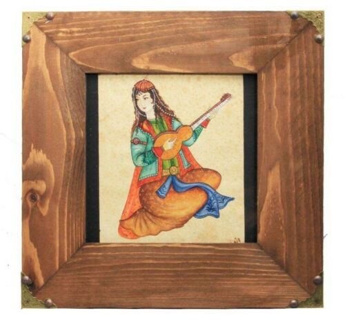 Main image of 原创波斯抽象艺术绘画 – 纸板水彩画，音乐女孩