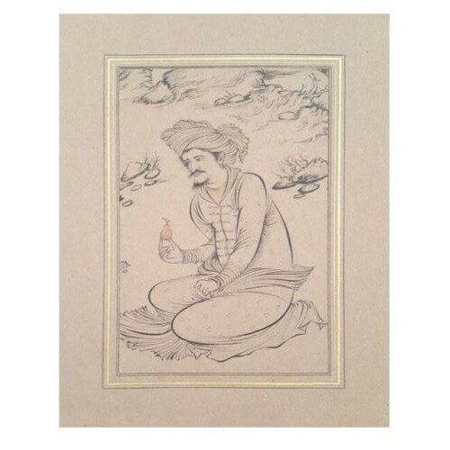 Main image of 5幅原创波斯萨法维艺术绘画套装：纸板水彩与水粉画