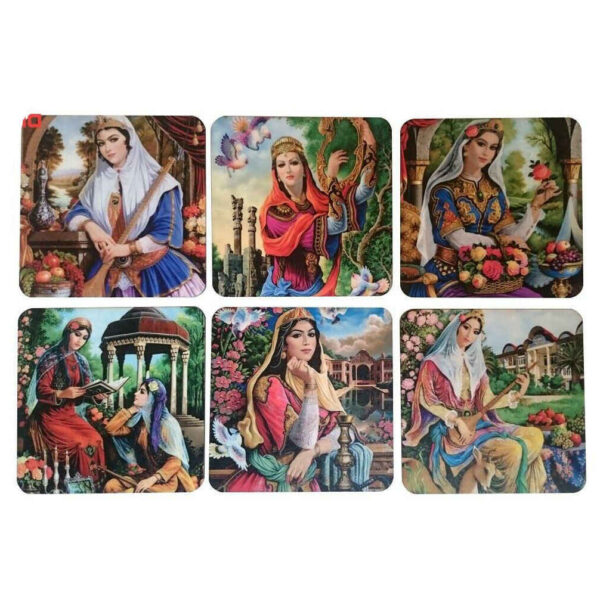 饮品杯垫套装 – 波斯灵感艺术设计 Miniature