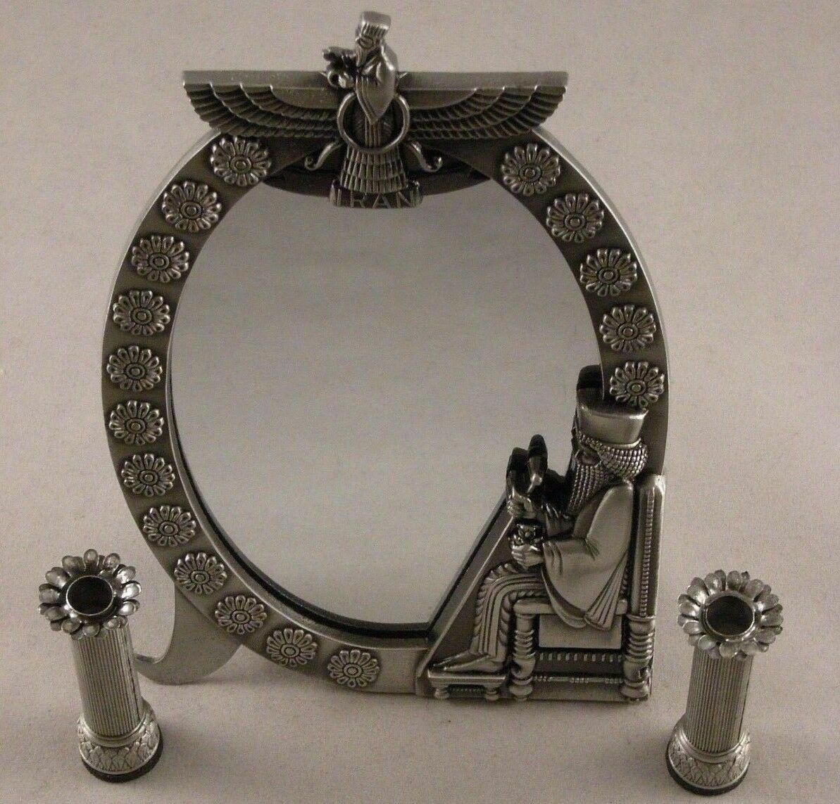 波斯阿契美尼德与法鲁哈镜面烛台套装