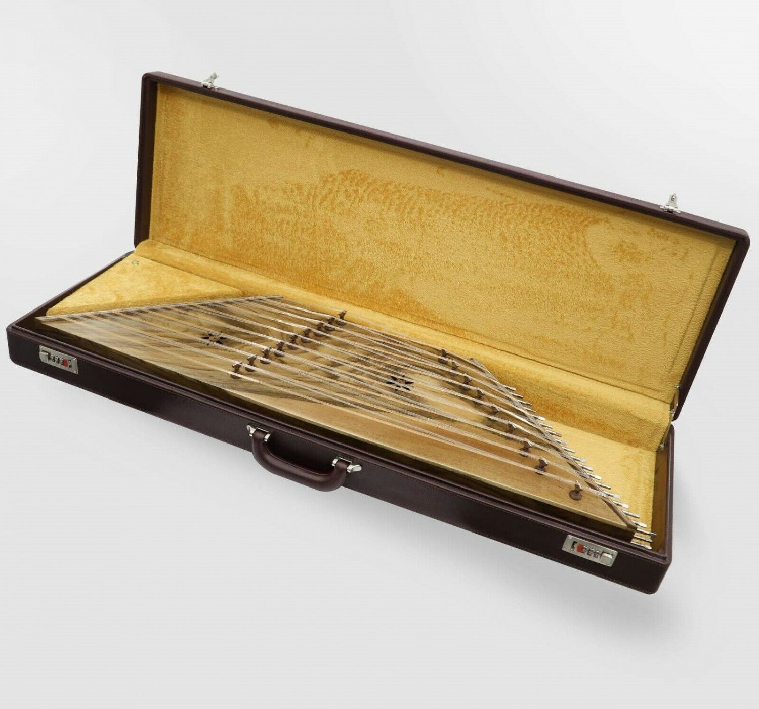 波斯扬琴泡棉皮面硬琴箱