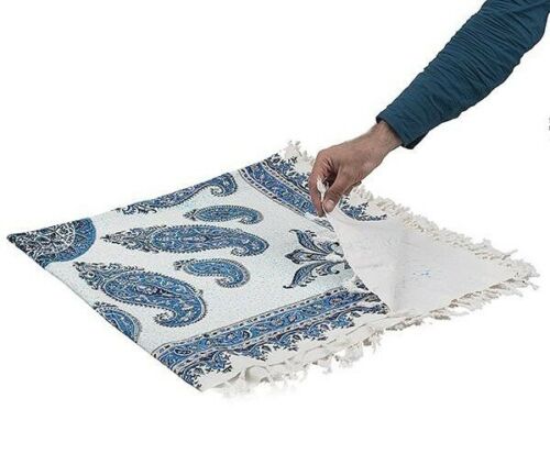 波斯桌布：伊斯法罕传统卡拉姆卡里木刻印花 Atrian款