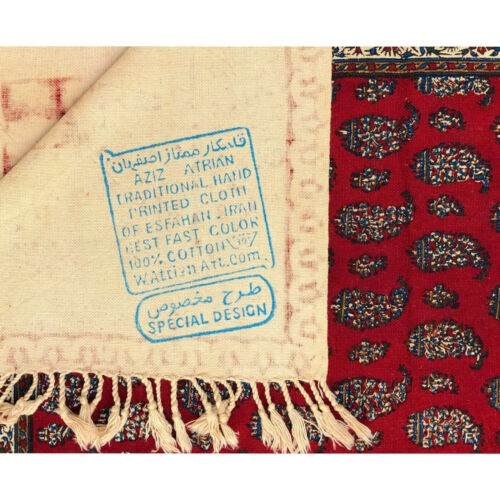 波斯桌布：伊斯法罕传统卡拉姆卡里木刻印花 G142款