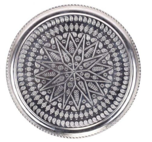 Main image of 波斯黄铜托盘 – 传统手工锤制 960款