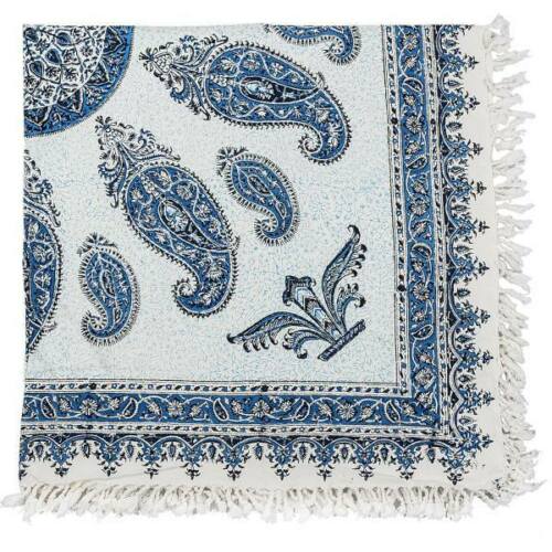 Main image of 波斯桌布：伊斯法罕传统卡拉姆卡里木刻印花 Atrian款