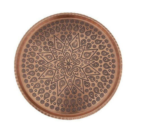 Main image of 波斯铜托盘 – 传统锤纹 040款