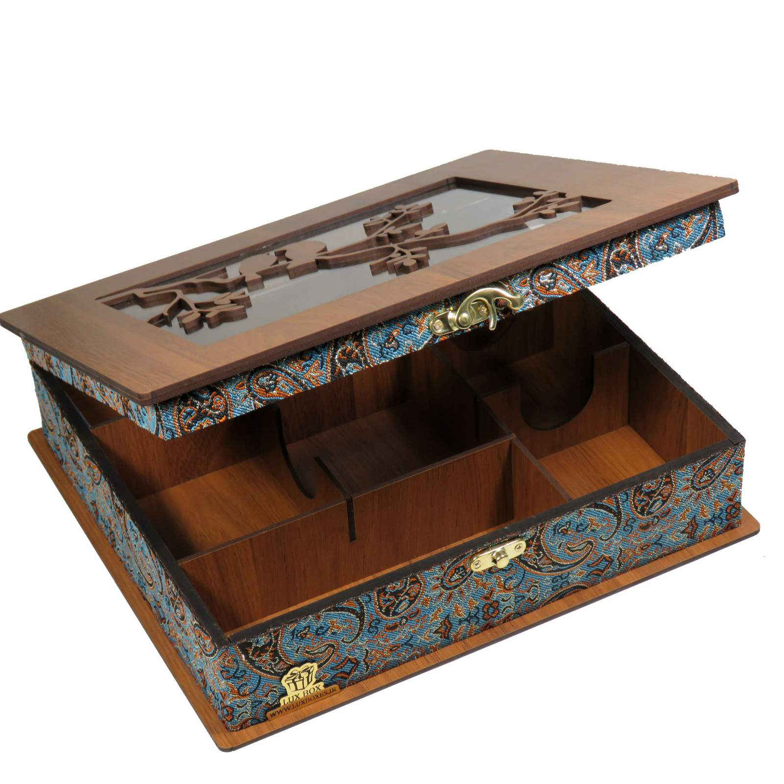 木质茶叶收纳盒 – Termeh LB63款带抽屉隔层