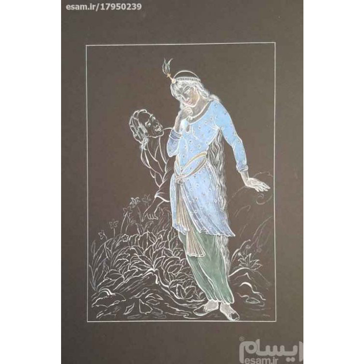 Main image of 原创波斯细密画：水粉与水彩画 – 女孩与老人