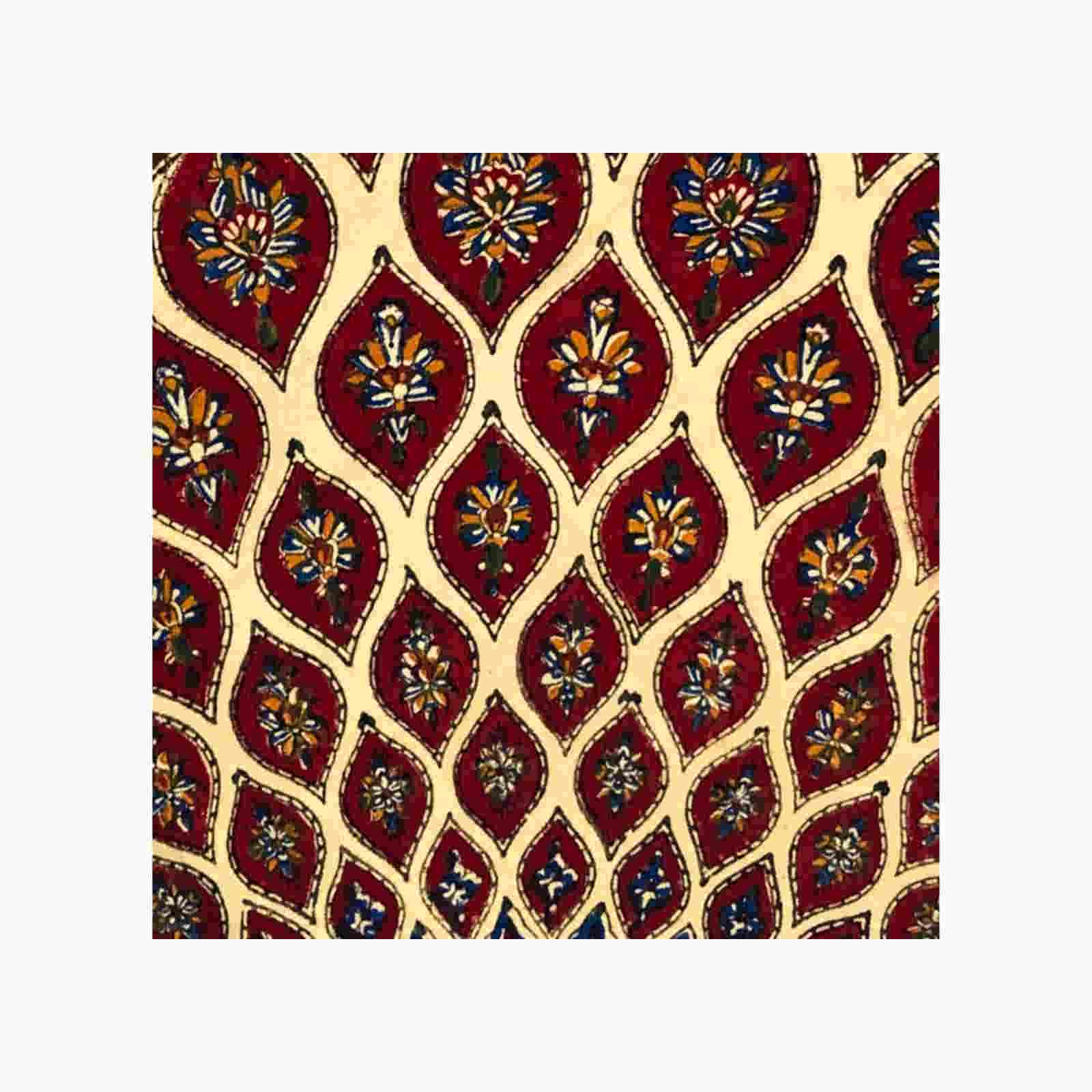 波斯桌布:伊斯法罕传统卡拉姆卡里木刻印花 G272款