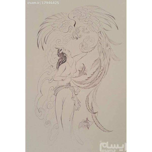 原创波斯细密画：水彩画 – 渴望爱情