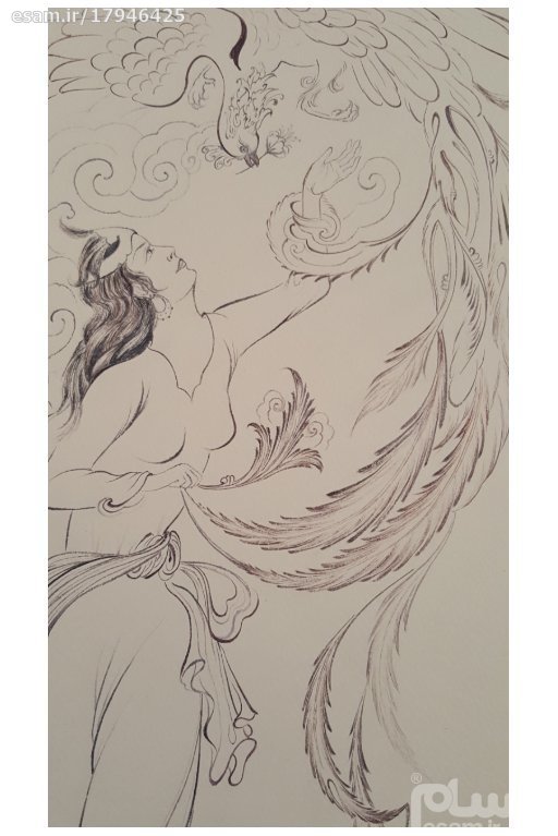 原创波斯细密画:水彩画 – 渴望爱情