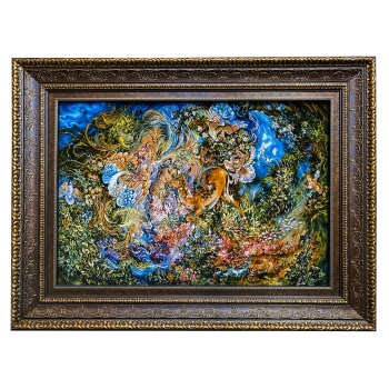 Main image of 伊朗大不里士手工编织波斯挂毯 —— Hasti细密画图