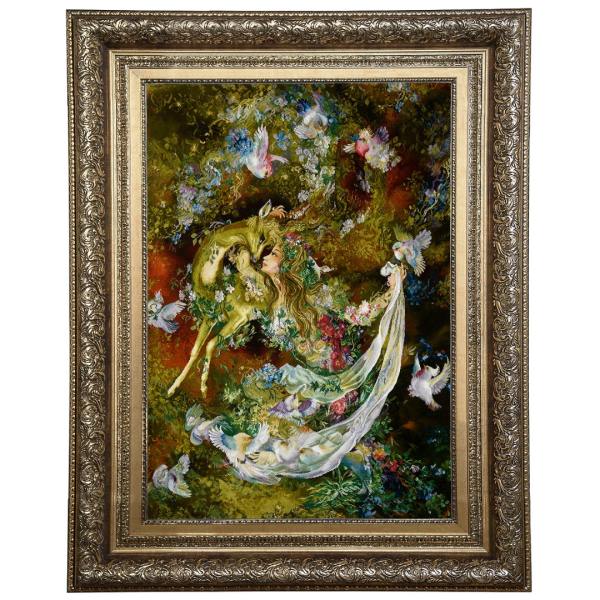 Main image of 伊朗大不里士手工编织波斯挂毯 —— Ahu细密画图