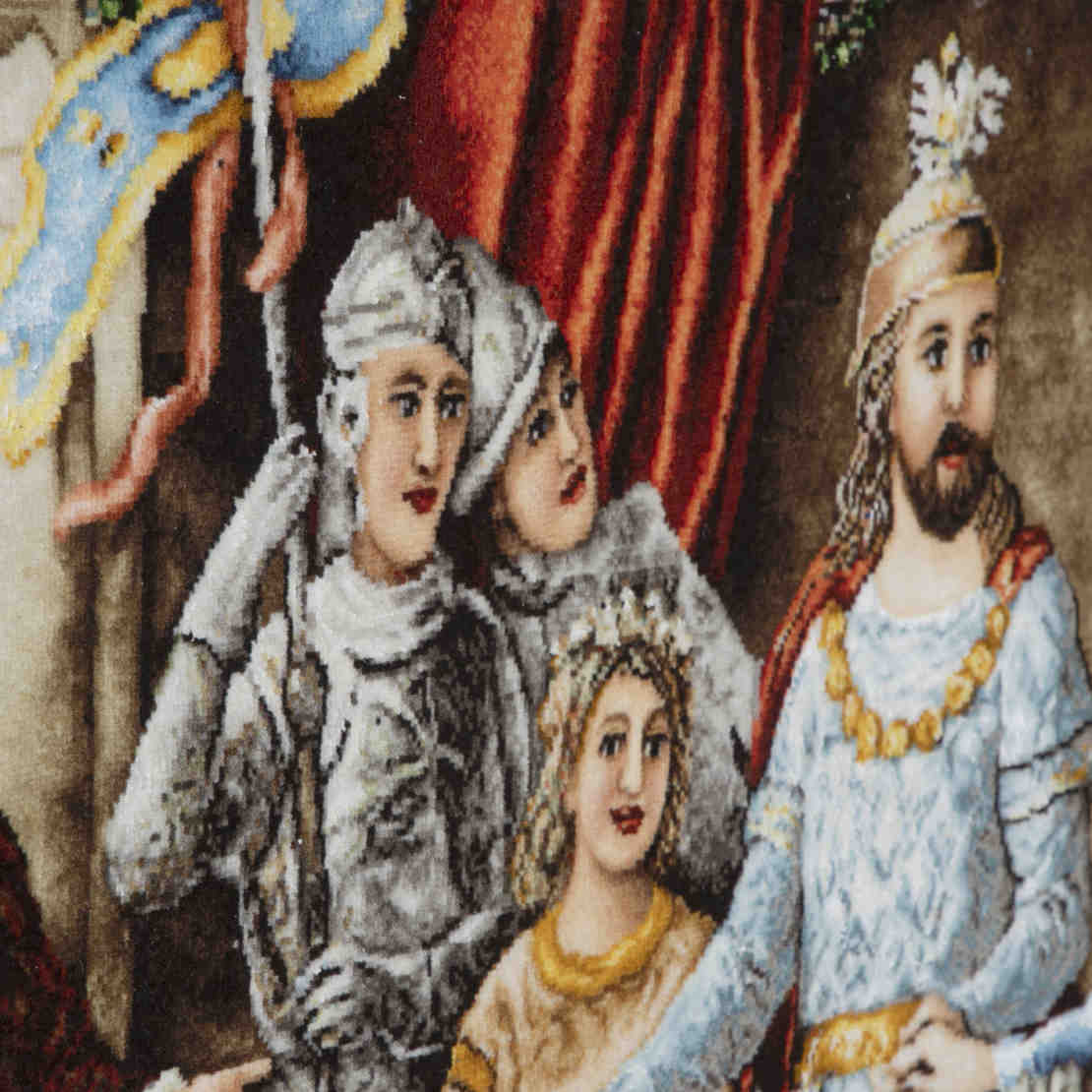 伊朗大不里士手工编织波斯图案地毯 —— 加冕图