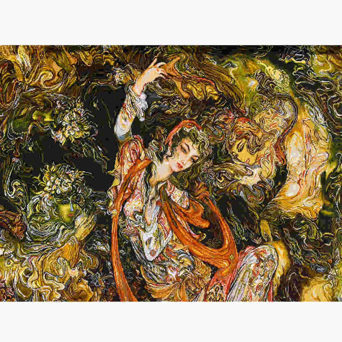 伊朗大不里士手工编织波斯挂毯 —— Soroosh Alam细密画图