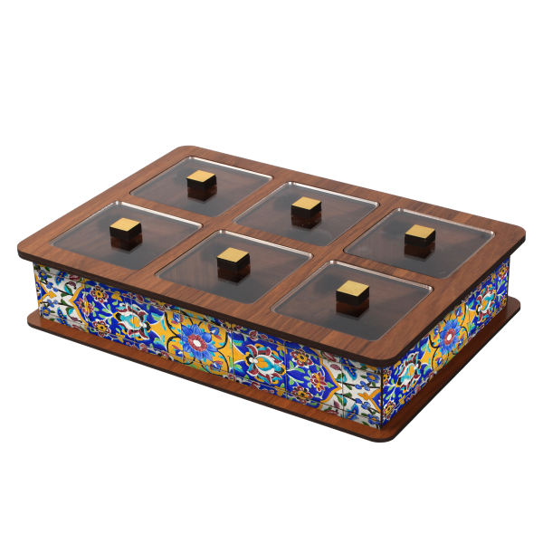 Main image of Slimi版木制茶包收纳盒 – 带储物柜格