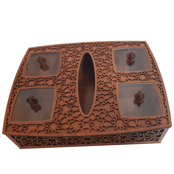 Main image of Toranj设计 木质纸巾盒与茶叶收纳盒套装