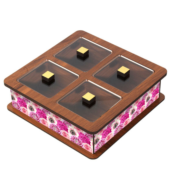 Main image of 木制茶叶收纳盒 – 经典柜格款 6014