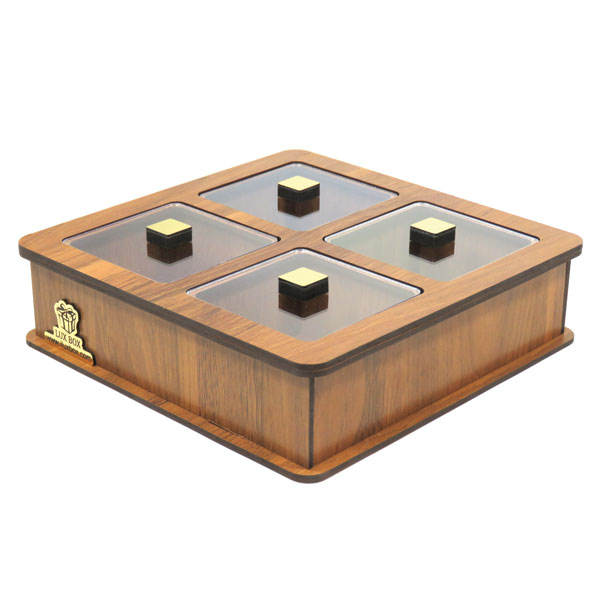 Main image of 紧凑型木制茶包收纳盒 – 柜格款 LB18