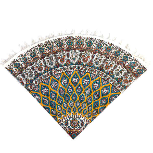 Main image of 波斯桌布：伊斯法罕传统卡拉姆卡里木刻印花 G297款