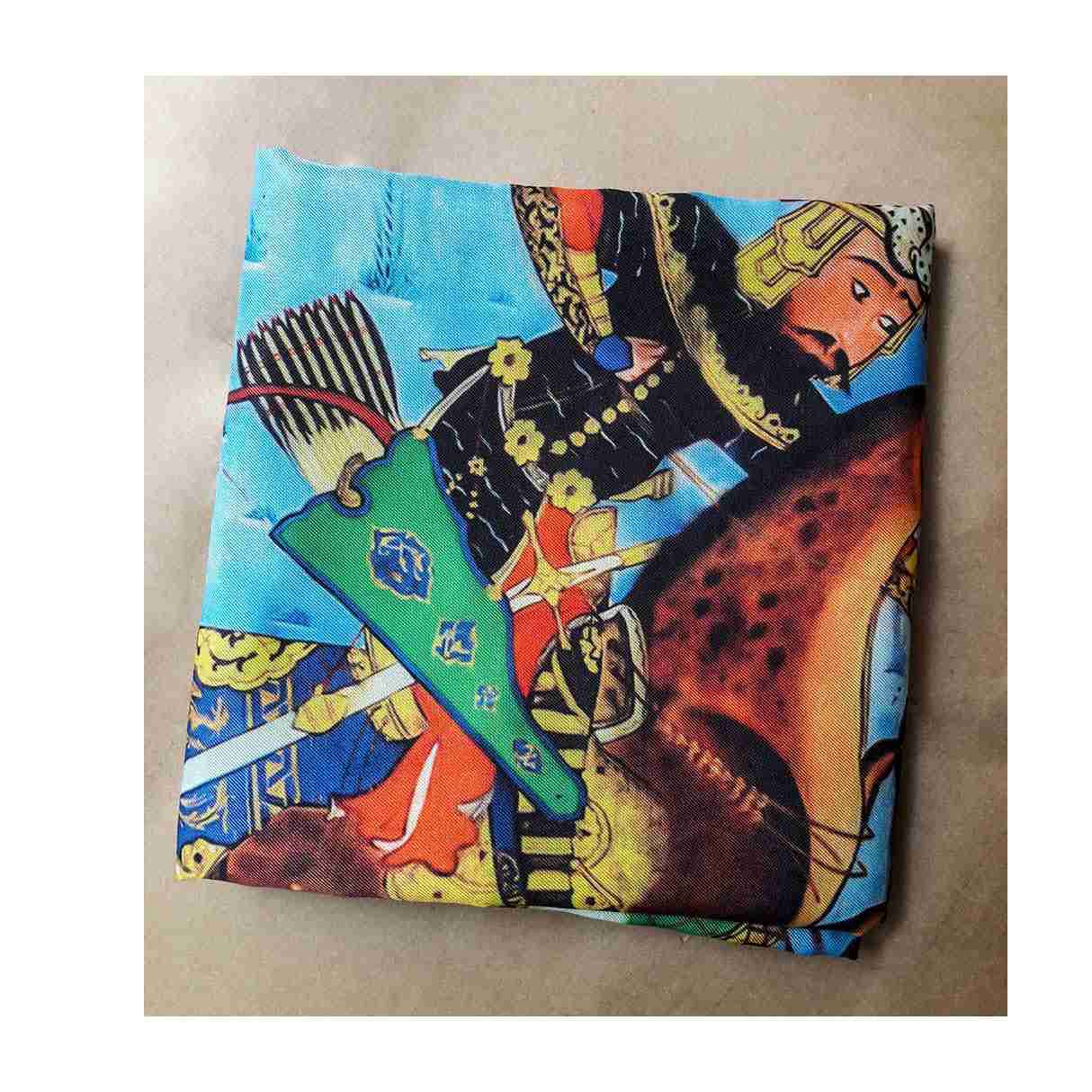 波斯丝绸女士领巾 – 奢华鲜艳 Shahnameh Karzar