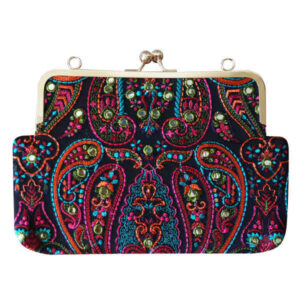 刺绣手拿包 – 佩斯利图案