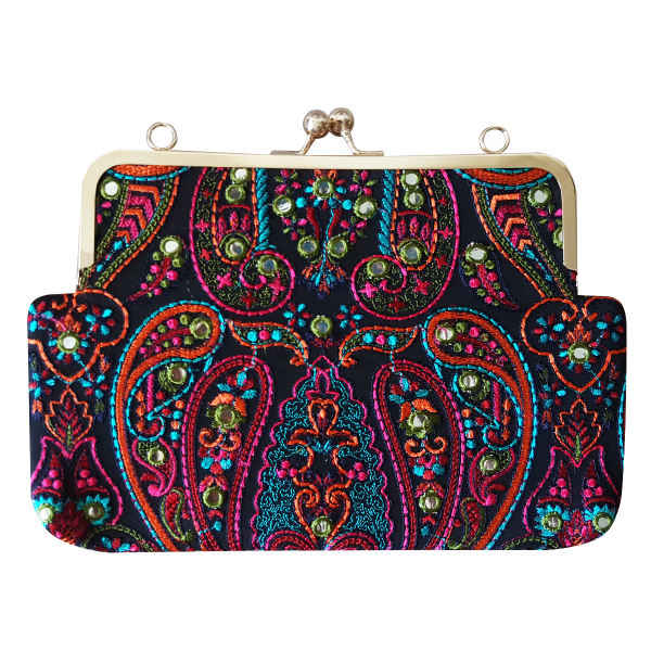 Main image of 刺绣手拿包 – 佩斯利图案