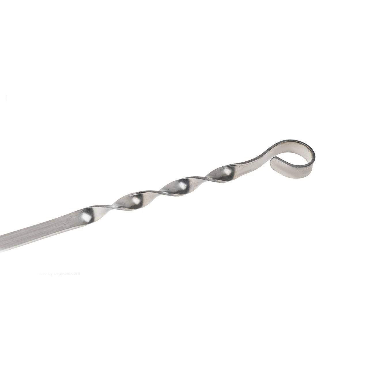 六支扁平扭曲烤串（60 厘米）– 适用于鸡肉烤肉及烧烤