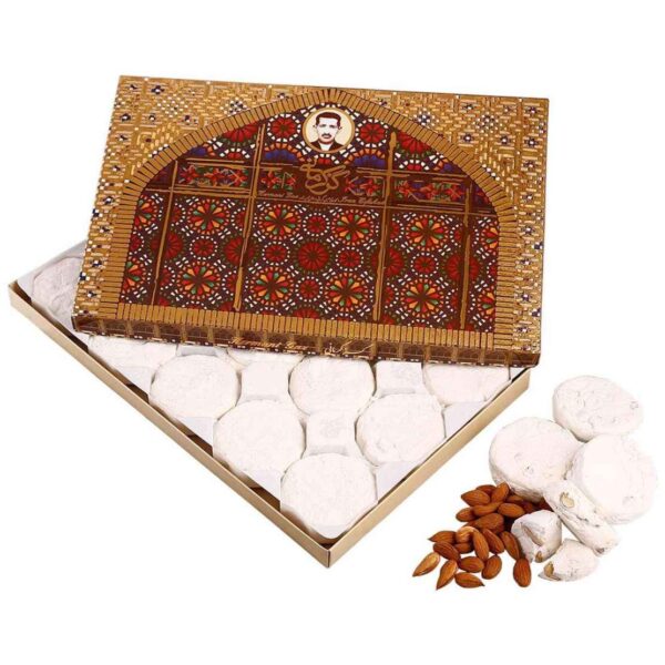 科尔马尼阿尔迪加兹：38%开心果 – 传统波斯玫瑰水牛轧糖，500克