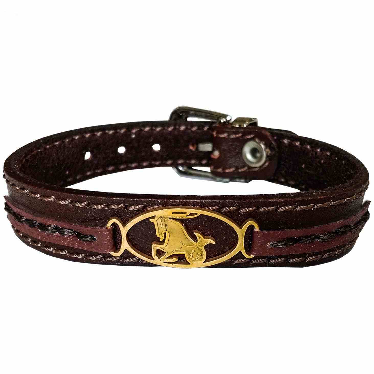 Main image of 男士与女士波斯皮革手链 – Dey符号