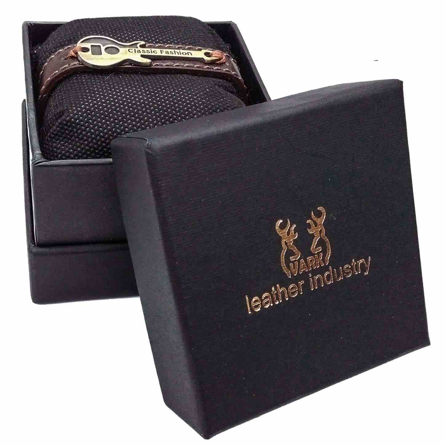 男女皮革手链 – 吉他