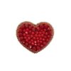 女士串珠胸针别针 – 心形设计