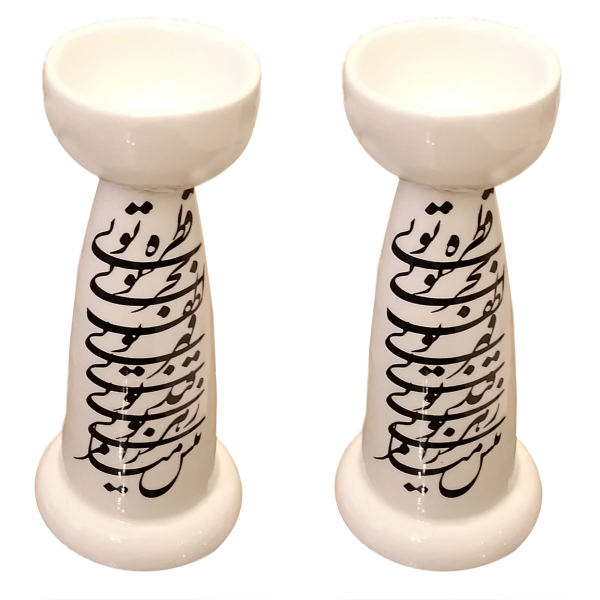 Main image of 波斯陶瓷烛台 Mashgh书法款