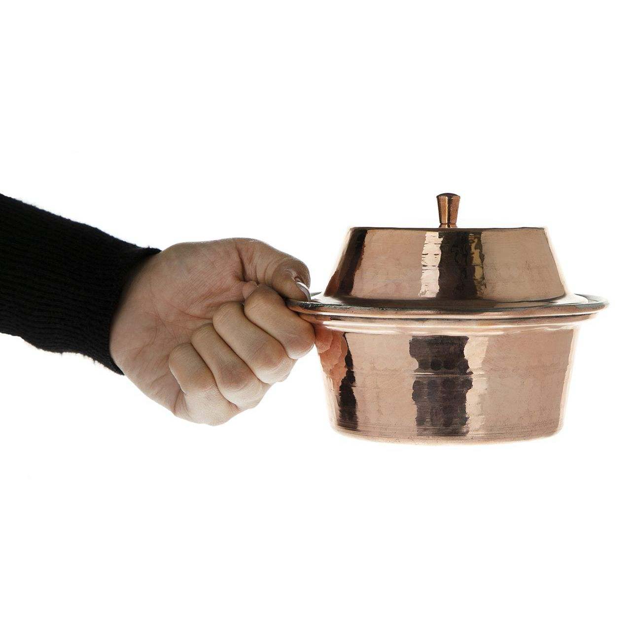 波斯铜汤锅 – 传统锤花炊具 款式 W542