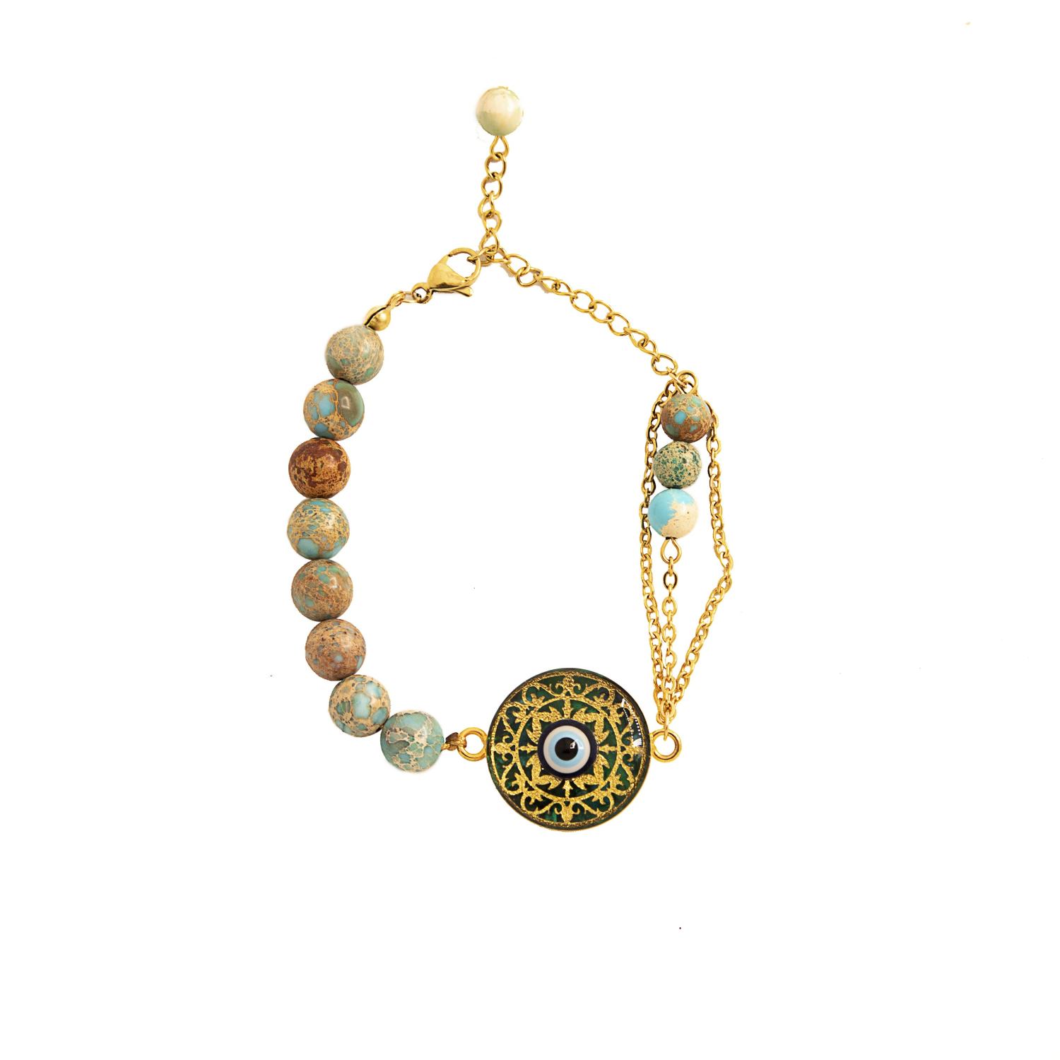 Main image of 女士串珠手链 – 恶魔之眼设计