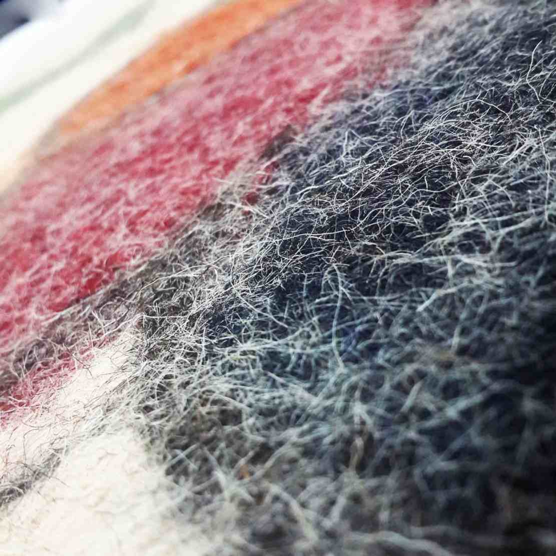 波斯羊毛毡地毯 100% 天然手工 Teb205