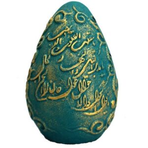 优雅陶瓷 Haftseen 彩蛋，用于 Nowruz 波斯新年 Patineh 款