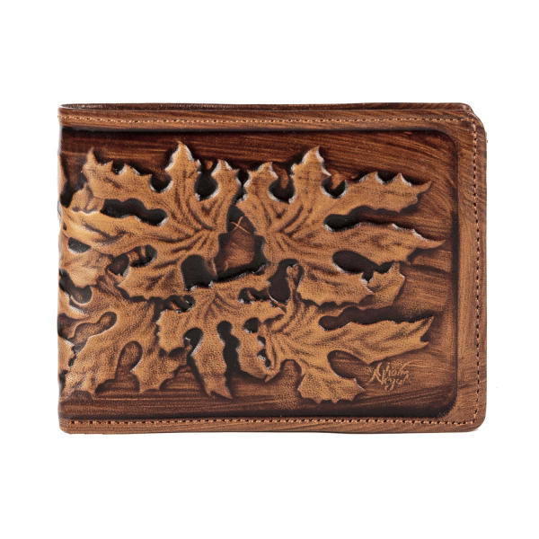 Main image of 波斯皮革男士对折钱包 – Afra 设计